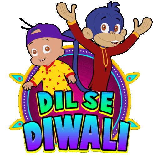 Dil Se Diwali Raju Sticker - Dil Se Diwali Raju Jaggu Stickers