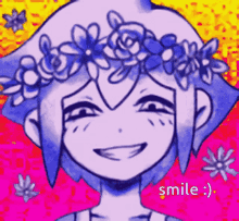 Omori Basil Smile GIF