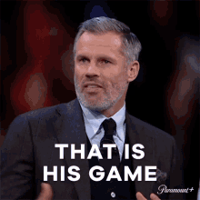 That Is His Game Jamie Carragher GIF - That Is His Game Jamie Carragher Champions League GIFs