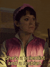a woman in a pink vest says she 's not gonna let it slide ..