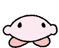 Wide Kirby Sticker - Wide Kirby Cute Stickers