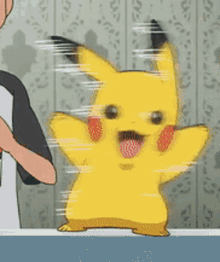 pikachu excited happy dance spazz