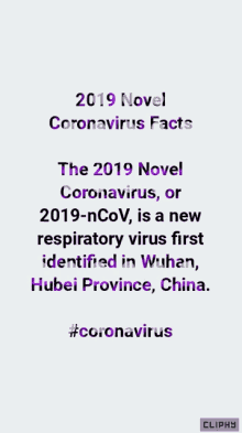 Coronavirus Facts GIF - Coronavirus Facts Cliphy GIFs