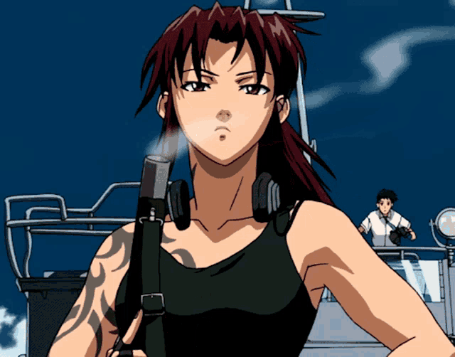 Black Lagoon Revy Anime Mouse Pad Mouse Mat (03): Amazon.co.uk: Computers &  Accessories