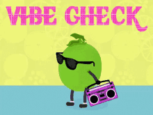 Vibe Check Lime GIF - Vibe Check Lime Boombox GIFs