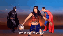 Sou Da Liga Da Justica Mulher Maravilha GIF - Sou Da Liga Da Justica Mulher Maravilha Super Homem GIFs