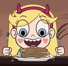 Star Vs The Forces Of Evil Butterfly Pancake GIF