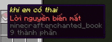 a screenshot of a minecraft game with a message in a foreign language on the screen .
