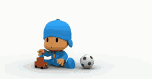 Pocoyo Soccer GIF - Pocoyo Soccer Kicked GIFs