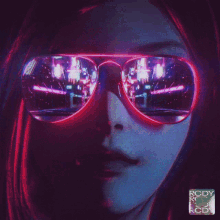 Girl Synthwave GIF - Girl Synthwave Glasses GIFs