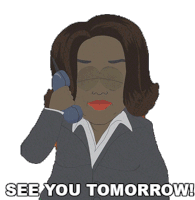 See You Tomorrow Oprah Winfrey Sticker - See You Tomorrow Oprah Winfrey South Park Stickers