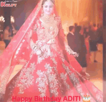 Happy Birthday Aditi Govitrikar Wishes GIF