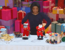 Dancing Christmas Oprah Santa GIF - Christmas Merry Christmas Oprah Winfrey GIFs