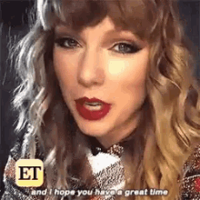 Taylor Swift Have A Great Time GIF - Taylor Swift Have A Great Time Message GIFs