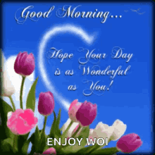 Good Morning Hope Your Day Is A Wonderful Day GIF - Good Morning Hope Your Day Is A Wonderful Day Heart GIFs