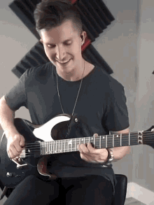 Playing The Guitar Cole Rolland GIF - Playing The Guitar Cole Rolland Jamming GIFs
