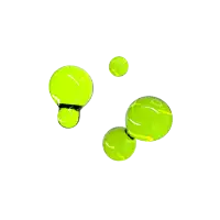 a yellow and black object on a white background looks like a tennis ball