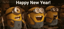 Happy New Year Minions GIF - Happy New Year Minions Happy GIFs