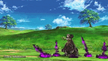 a video game scene with the words attack animation on the bottom left