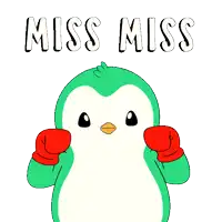 miss miss is written in white on a red background