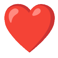 a broken red heart is split in half