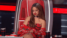 Blowing Raspberries Camila Cabello GIF - Blowing Raspberries Camila Cabello The Voice GIFs
