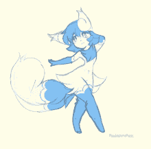 cute furry dance spin