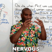 Nervous James GIF - Nervous James Jamesesl English Lessons GIFs