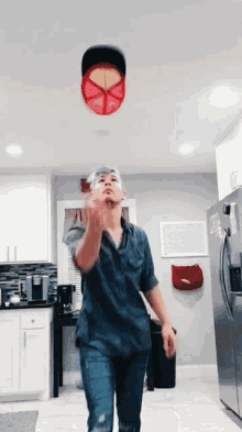 Just Style Jake Snejni Mische GIF - Just Style Jake Snejni Mische Hat Toss GIFs