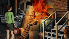 Dumpster Fire GIF - Dumpster Archer Burn GIFs