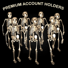 Premium Account Holders Skeletons GIF - Premium Account Holders Skeletons Verified Accounts GIFs