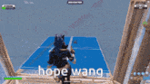 a screenshot of a video game with the words hope wang on the screen