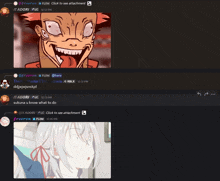 a screenshot of a discord conversation between jtadori and lc