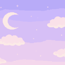 Clouds Moon GIF