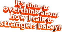 Animated Text Its Time To Overthink Sticker - Animated Text Text Its Time To Overthink Stickers