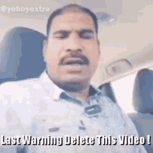 Last Warning Delete This Video GIF - Last Warning Delete This Video Delete This Meme GIFs