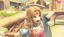 Waving Zelda GIF - Waving Zelda Super Smash Bros Ultimate GIFs