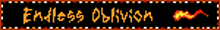 a sign that says endless oblivion with a red heart in the corner