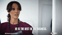 He Is The Best In The Business Cassandra Webb GIF - He Is The Best In The Business Cassandra Webb Law And Order Organized Crime GIFs
