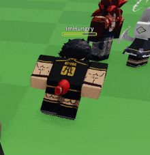 a cartoon character with the name imhungry on the screen