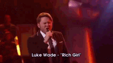 Luke Wade "Rich Girl" GIF - Luke Wade Rich Girl The Voice GIFs