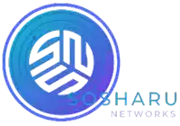 a logo for soshara networks with a blue circle