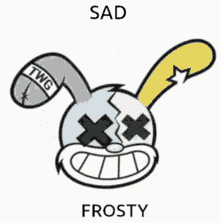 Sad Frosty Frosty GIF