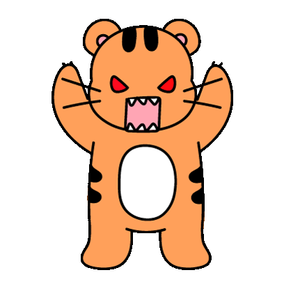 Tiger Animal Sticker - Tiger Animal Angry Stickers
