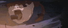 a cartoon of a man with his mouth open