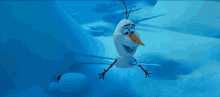frozen olaf impaled icicle stab