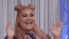 Waving Kimberly Arce GIF - Waving Kimberly Arce Lizzos Watch Out For The Big Grrrls GIFs