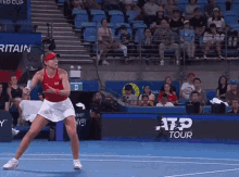 Paula Badosa Forehand GIF - Paula Badosa Forehand Tennis GIFs