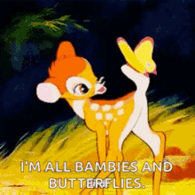 Bambi Bird GIF - Bambi Bird Im All Bambies And Butterflies GIFs