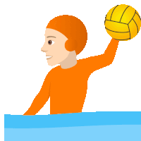 Playing Water Polo Joypixels Sticker - Playing Water Polo Joypixels Water Polo Stickers